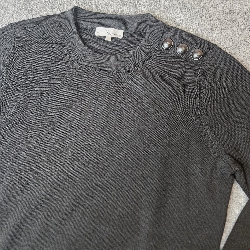 NWOT Uniforms Dior Women's Wool Blend Size Medium Black Classic Career